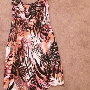 Printed Spaghetti strap dress